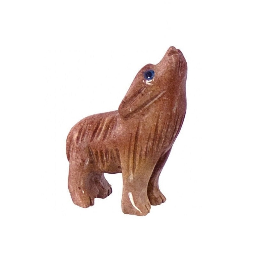 Wolf Crystal Carved Spirit Animal